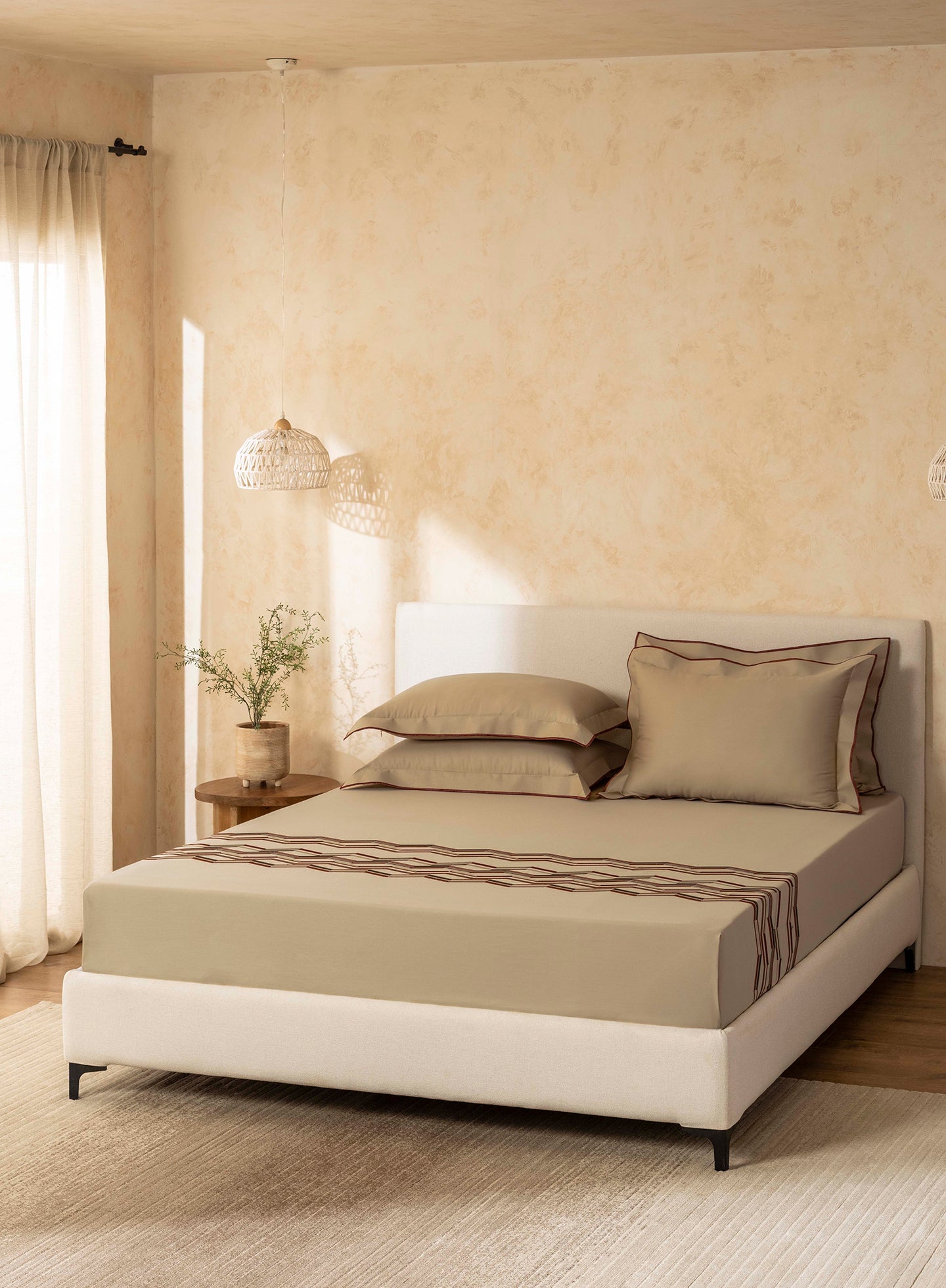 CANYON-IRISH CREAM KING BED SHEET SET