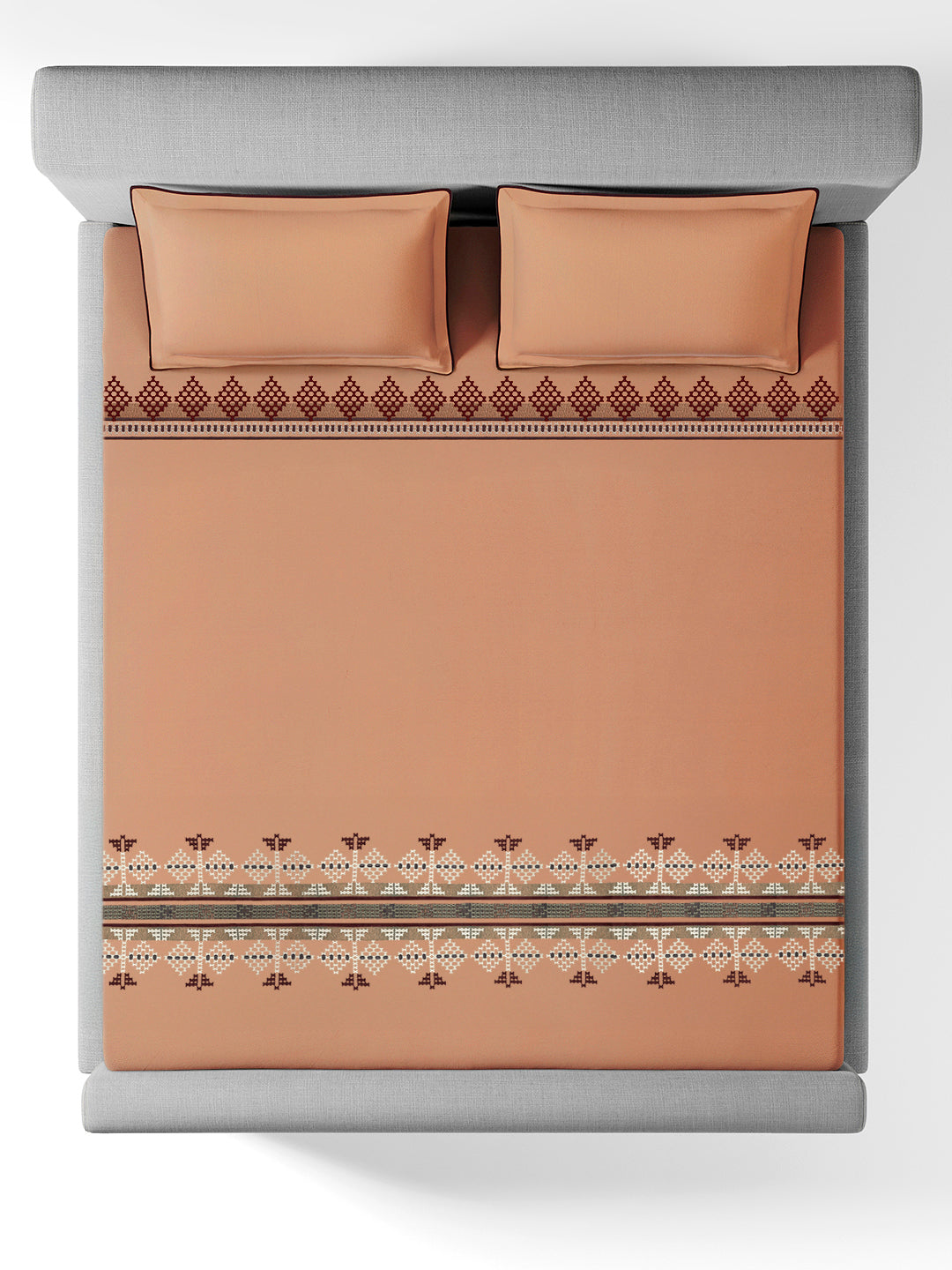 EVARIS-BROWN SUGAR KING BED SHEET SET