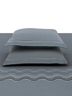 NOVELLE-FADED DENIM KING BED SHEET SET
