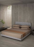 TRELLIS-COBBLESTONE KING BED SHEET SET