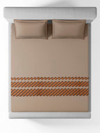 TRELLIS-COBBLESTONE KING BED SHEET SET