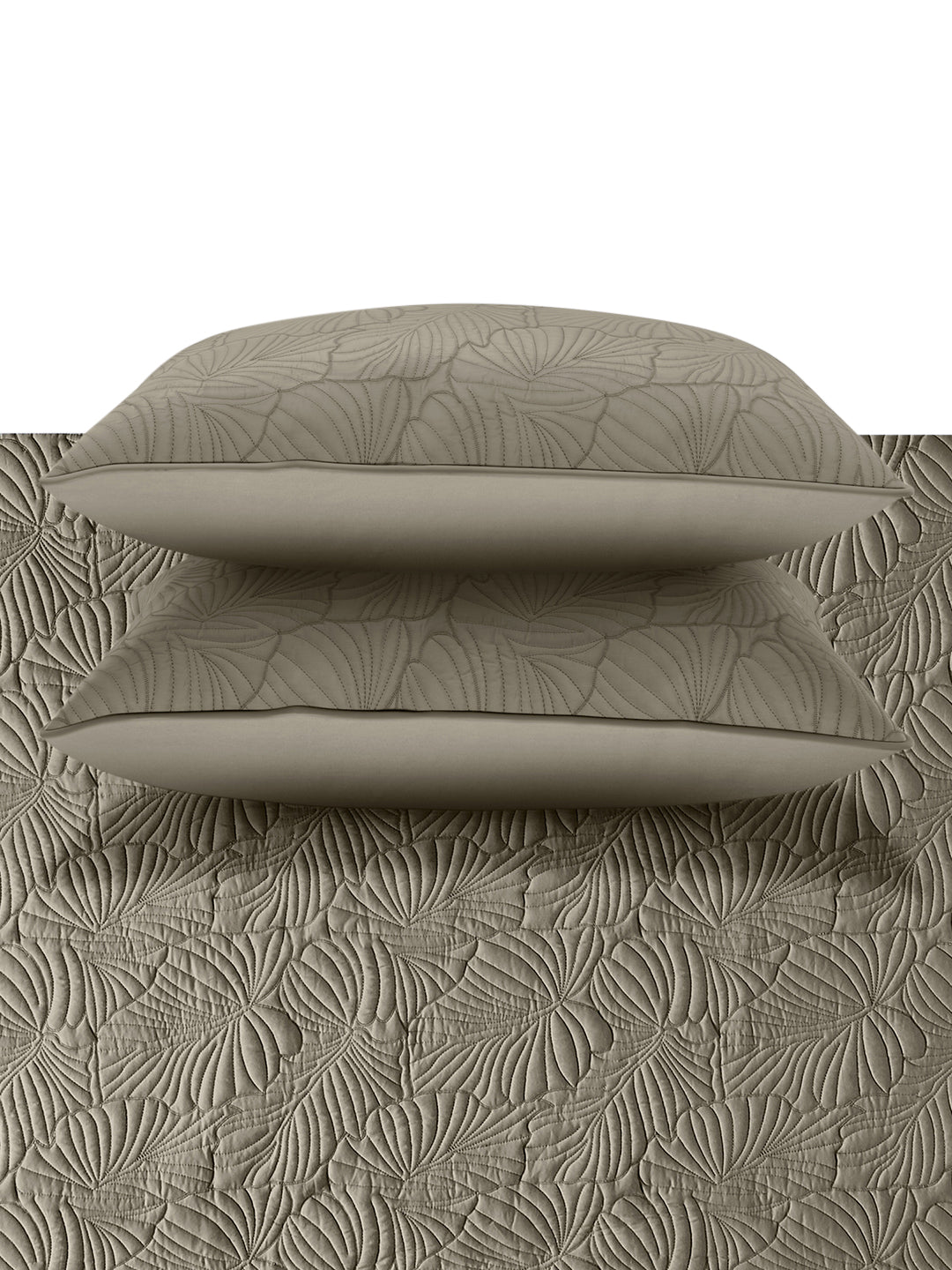 EDEN-DESERT TAUPE DOUBLE QUILTED BED SPREAD