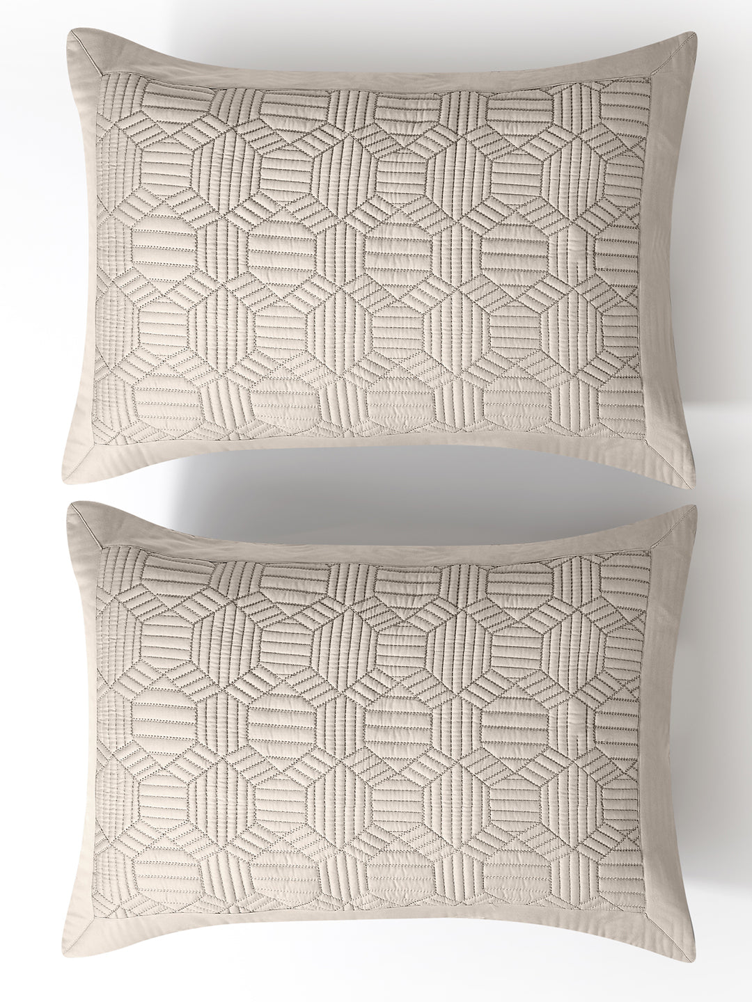 MOSAIC-LINEN DOUBLE QUILTED BED SPREAD