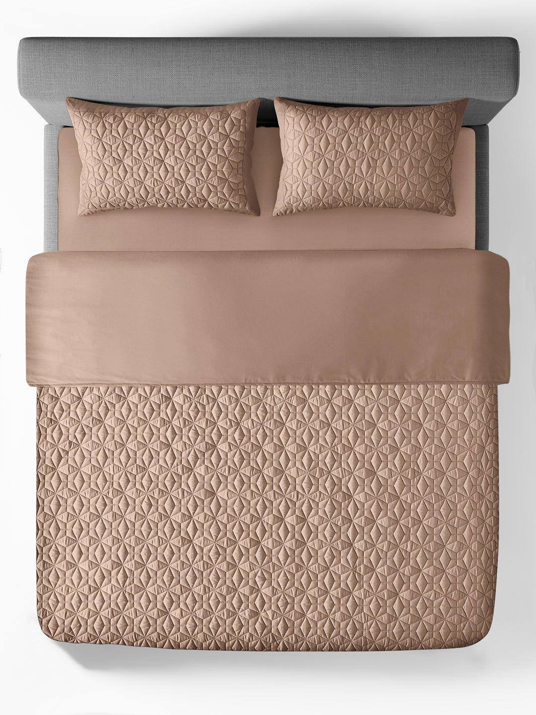 OPALINE-CUBAN SAND DOUBLE QUILTED BED SPREAD