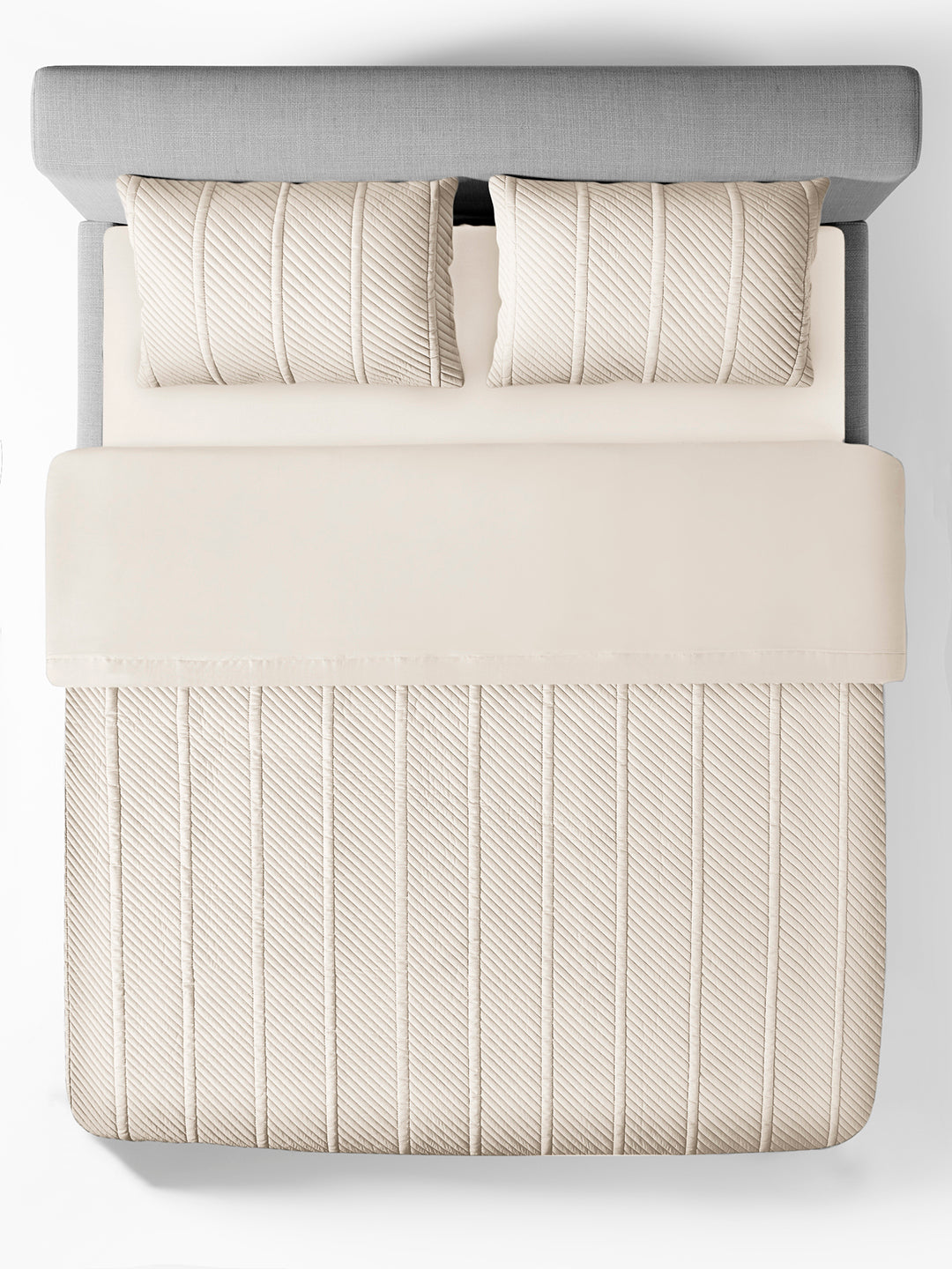 VORTEX-MARSHMALLOW DOUBLE QUILTED BED SPREAD