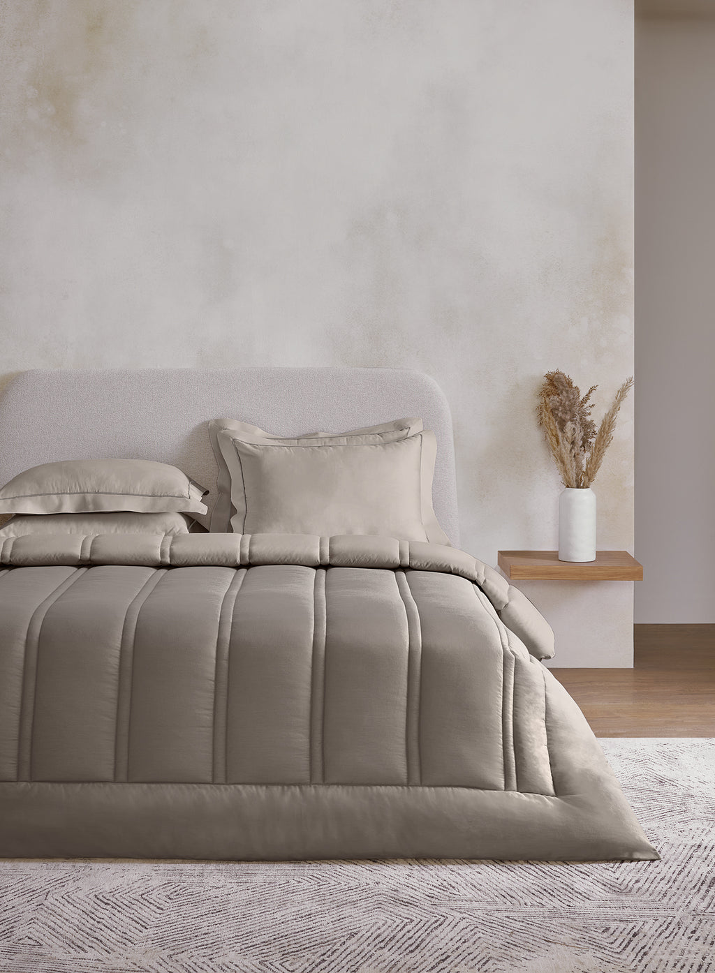 ARRAY-FALCON-PUMICE STONE DOUBLE COMFORTER BEDDING SET