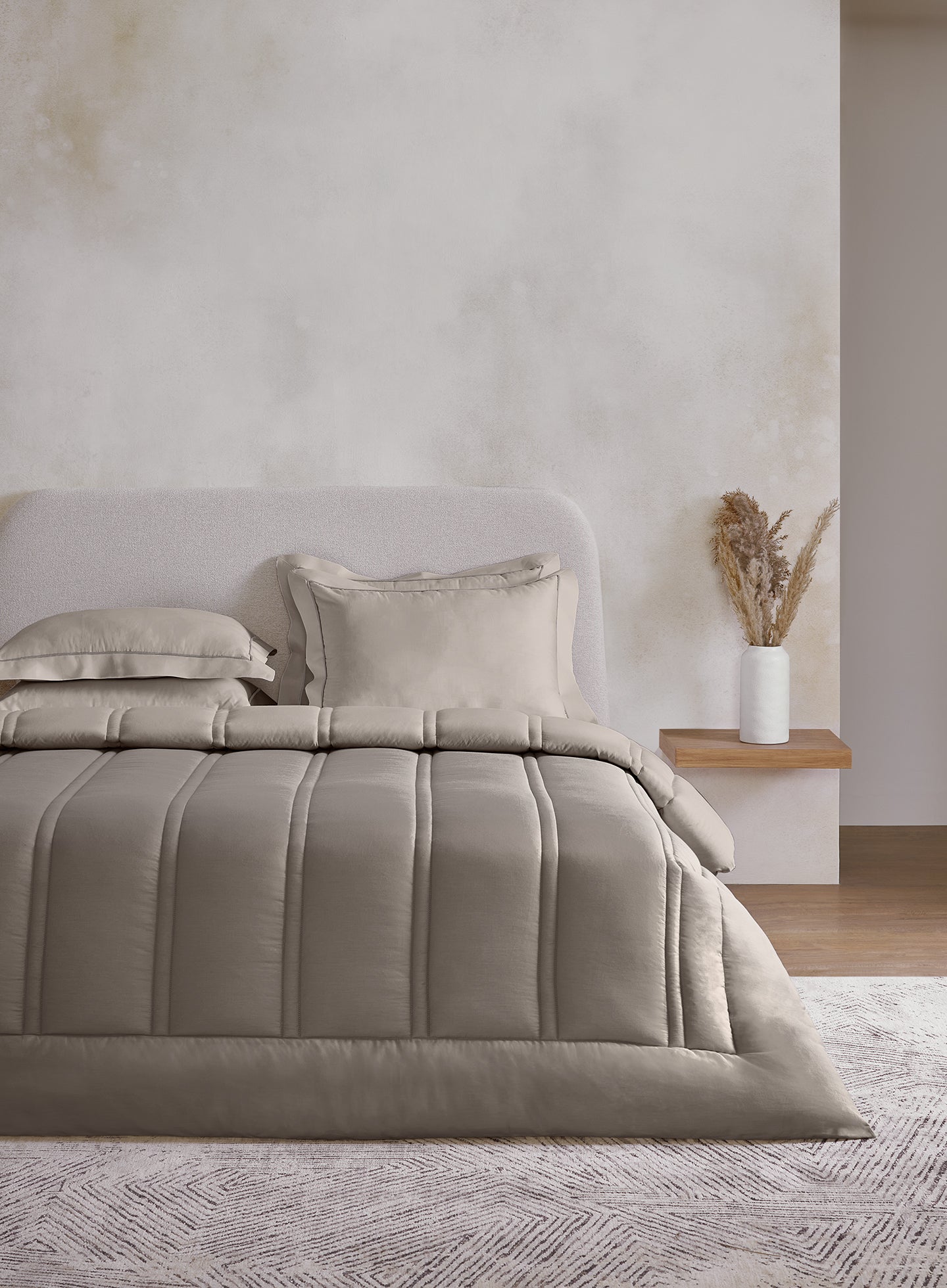 ARRAY-FALCON-PUMICE STONE DOUBLE COMFORTER BEDDING SET