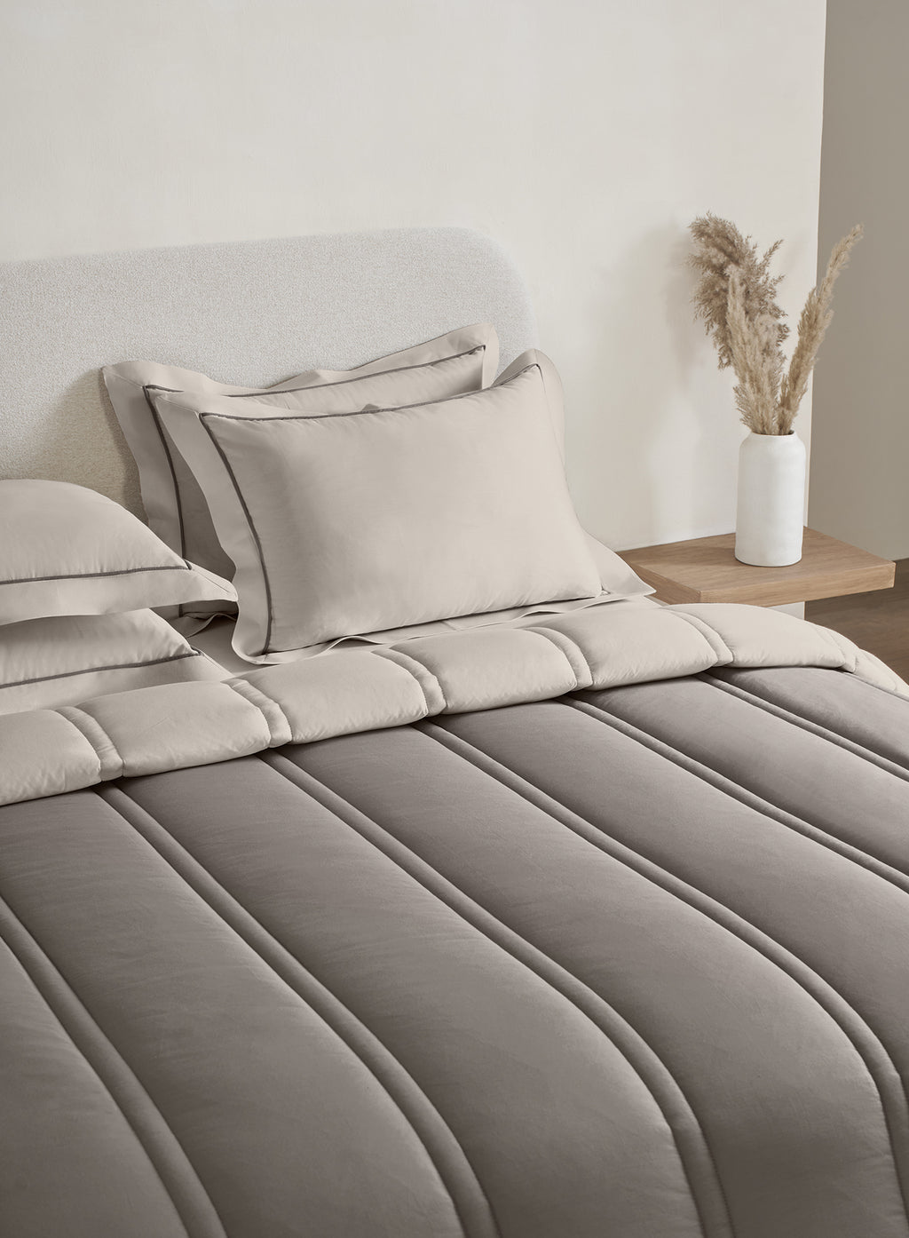 ARRAY-FALCON-PUMICE STONE DOUBLE COMFORTER BEDDING SET