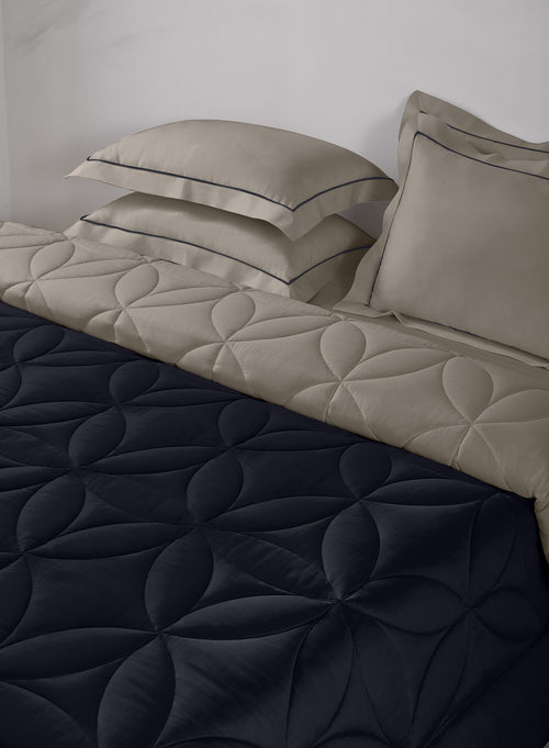 BELLA-CAVIAR-FALCON DOUBLE COMFORTER BEDDING SET