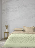BELLA-CELADON GREEN-FRENCHOAK DOUBLE COMFORTER BEDDING SET