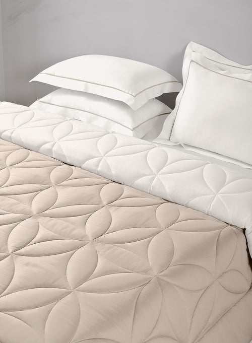 BELLA-FRENCH OAK-SNOWWHITE DOUBLE COMFORTER BEDDING SET