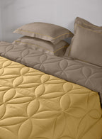 BELLA-GOLDEN PALM-TIMBER WOLF DOUBLE COMFORTER BEDDING SET