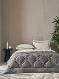 BEVERLEY-SILVER BIRCH-MINERAL GREY DOUBLE COMFORTER BEDDING SET