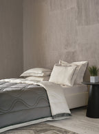 BEVERLEY-SILVER BIRCH-MINERAL GREY DOUBLE COMFORTER BEDDING SET