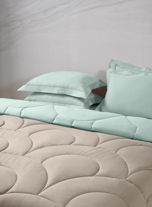 BLOOMSBURY-FLINT STONE-FALLEN ROCK DOUBLE COMFORTER BEDDING SET