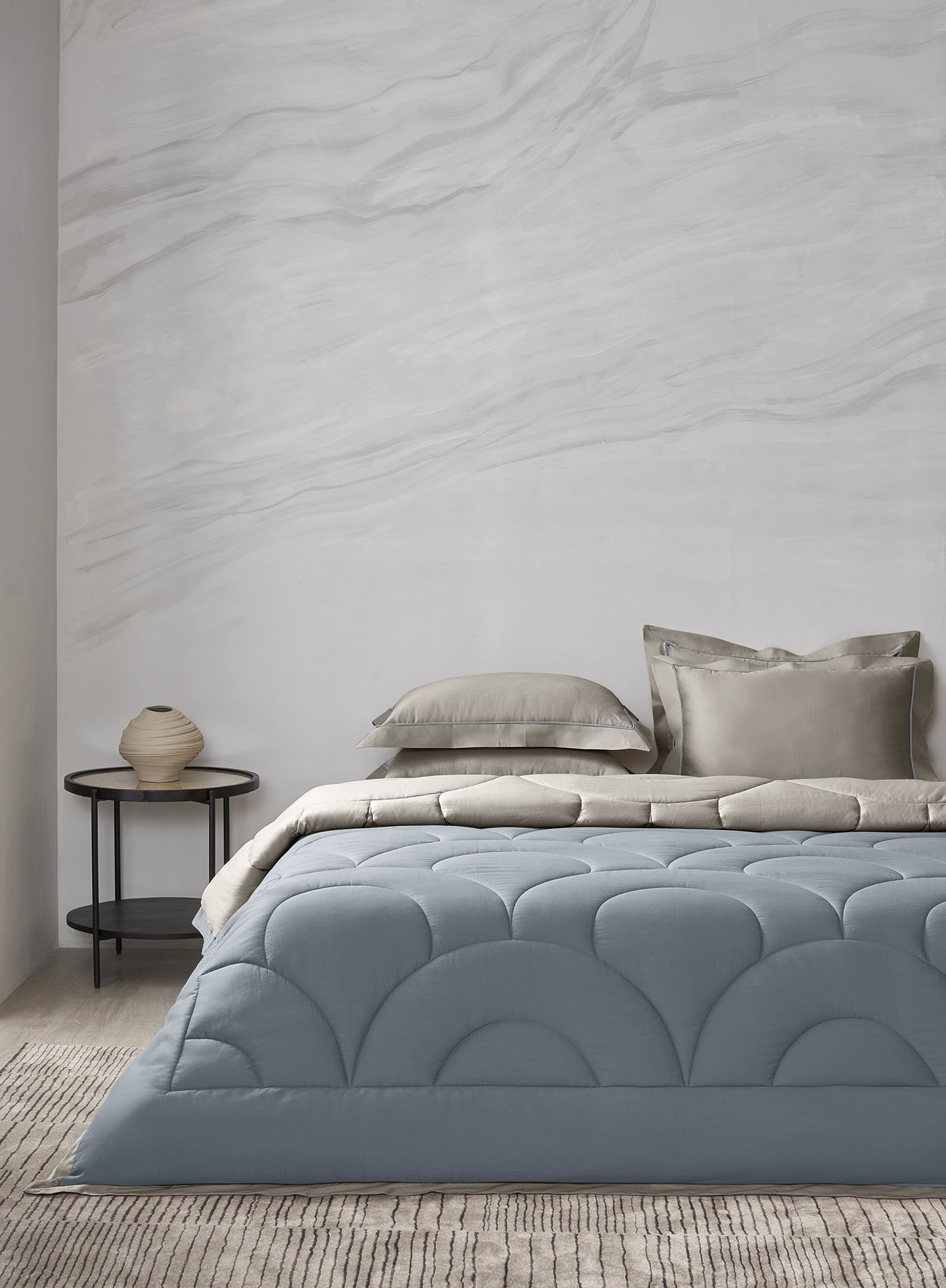 BLOOMSBURY-ISLAND FOSSIL-SURFSPRAY DOUBLE COMFORTER BEDDING SET