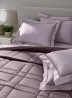 BRIQUE-LAVENDER-ELDERBERRY DOUBLE COMFORTER BEDDING SET