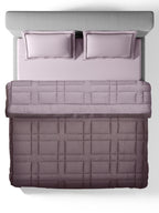 BRIQUE-LAVENDER-ELDERBERRY DOUBLE COMFORTER BEDDING SET