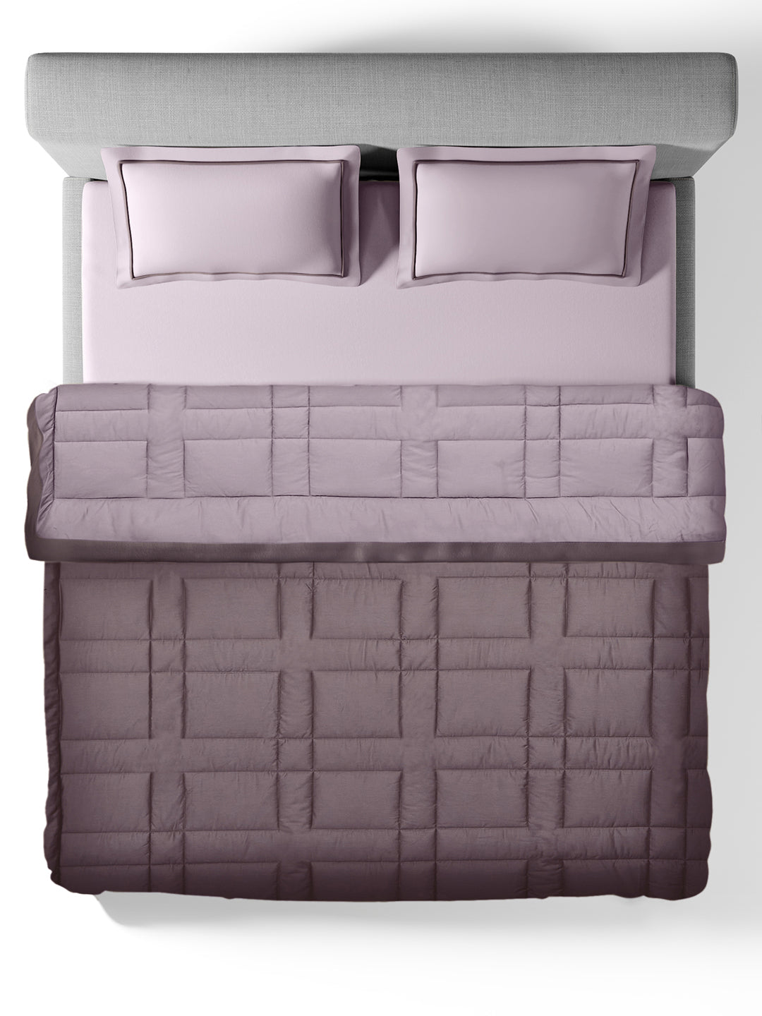 BRIQUE-LAVENDER-ELDERBERRY DOUBLE COMFORTER BEDDING SET