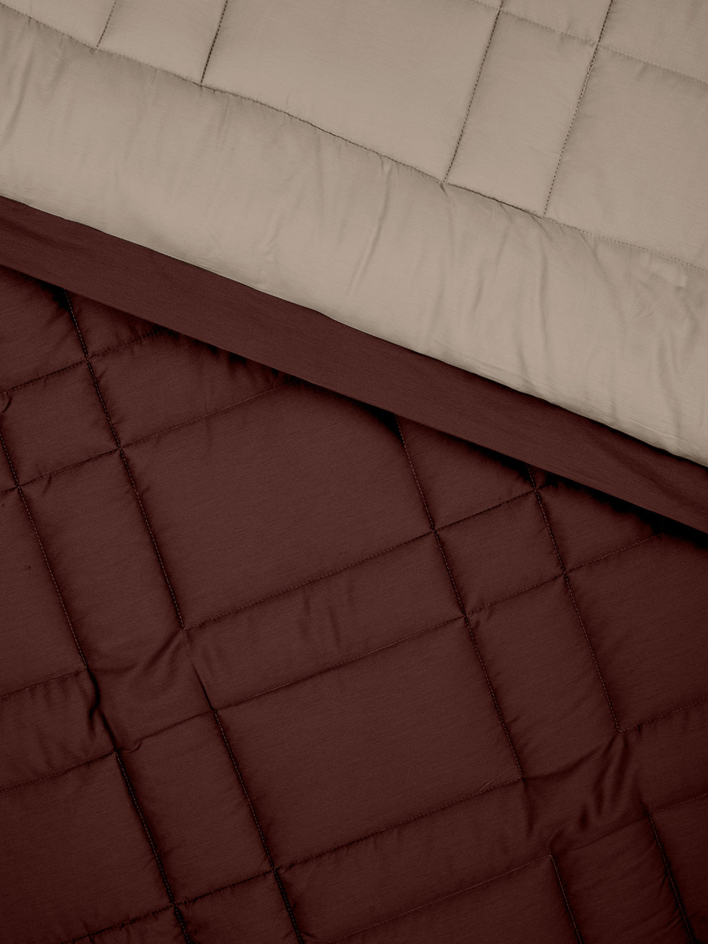 BRIQUE-TAUPE-FUDGESICKLE DOUBLE COMFORTER BEDDING SET