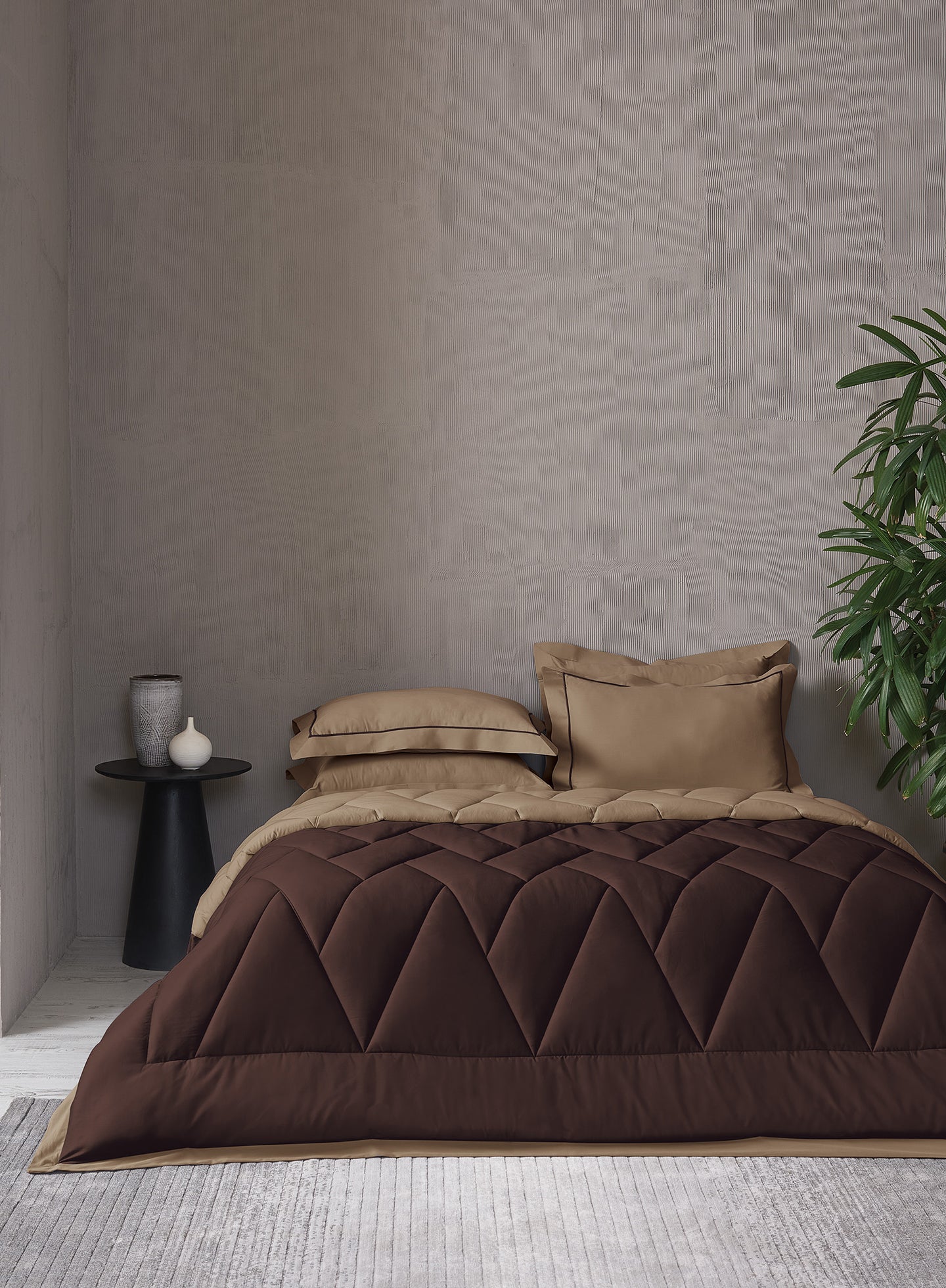 CARRIBEAN-CAPPUCCINO-COCOA DOUBLE COMFORTER BEDDING SET