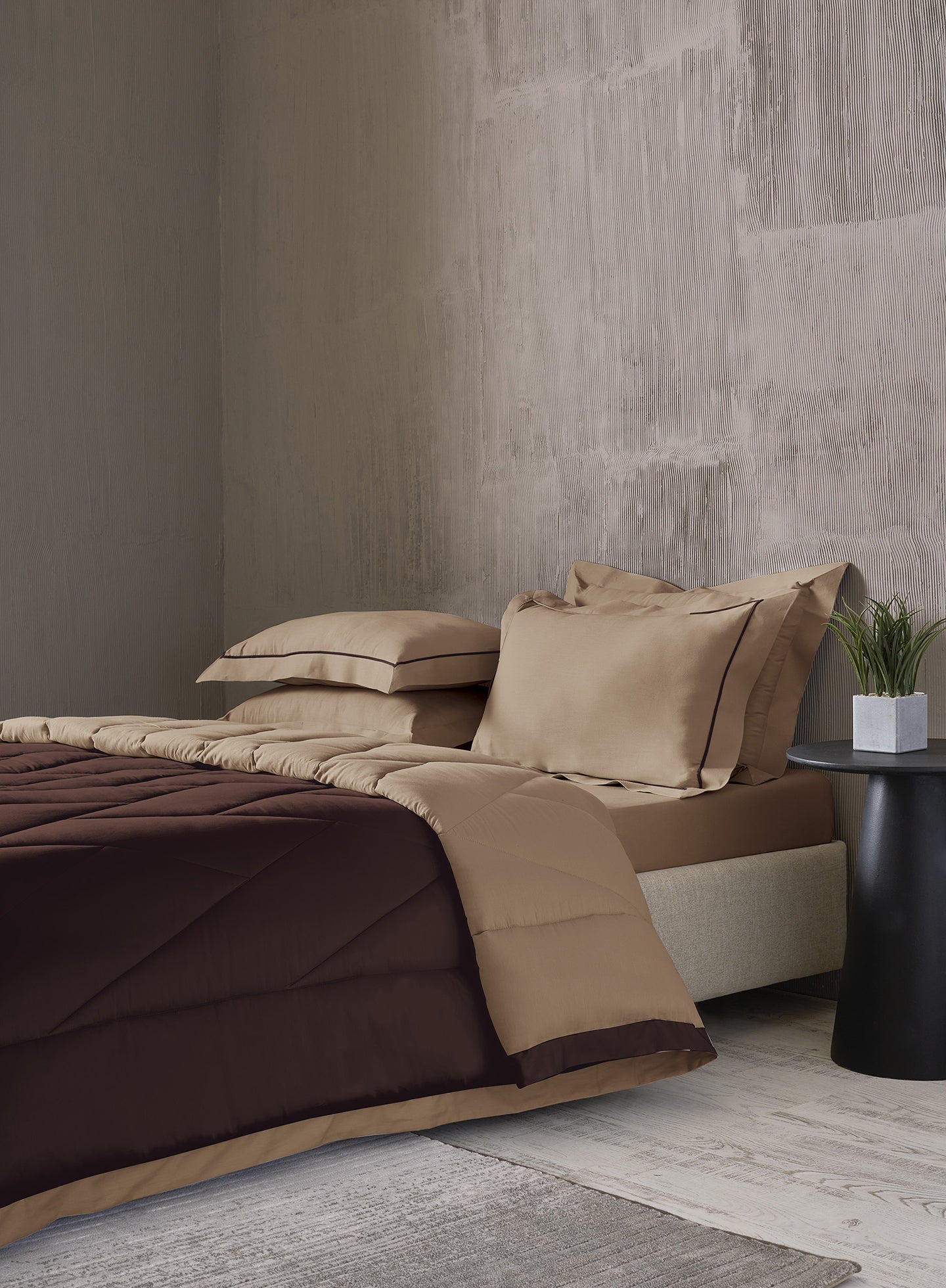 CARRIBEAN-CAPPUCCINO-COCOA DOUBLE COMFORTER BEDDING SET