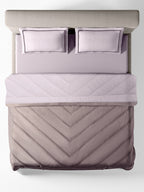 CELENE-LAVENDER-ELDERBERRY DOUBLE COMFORTER BEDDING SET