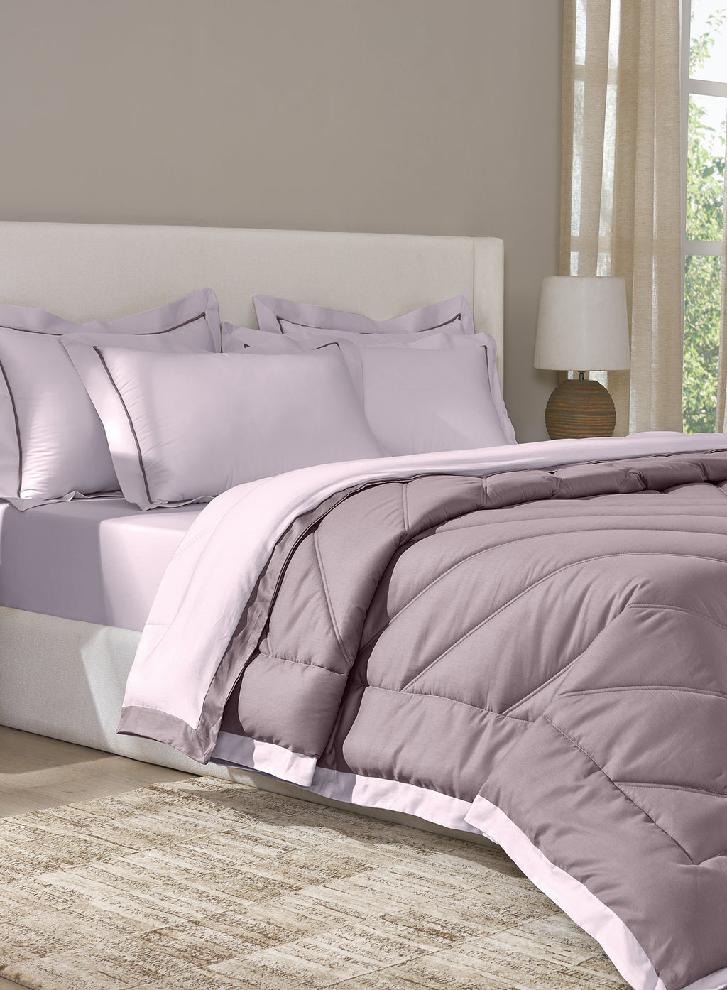 CELENE-LAVENDER-ELDERBERRY DOUBLE COMFORTER