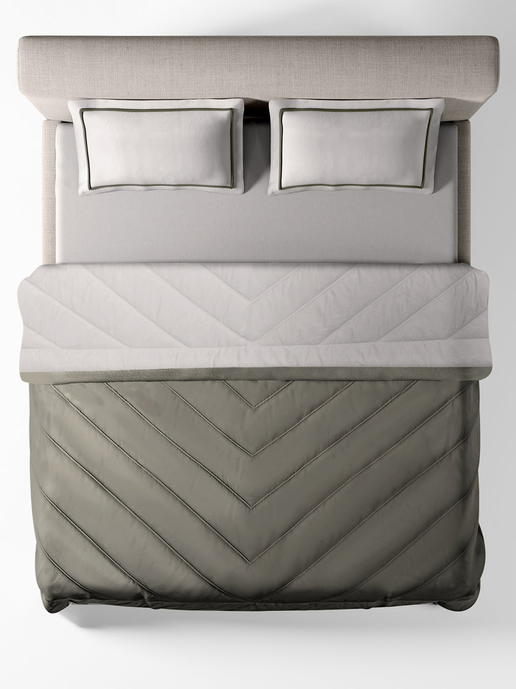 CELENE-STONE-CINDER DOUBLE COMFORTER BEDDING SET