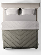 CELENE-STONE-CINDER DOUBLE COMFORTER BEDDING SET