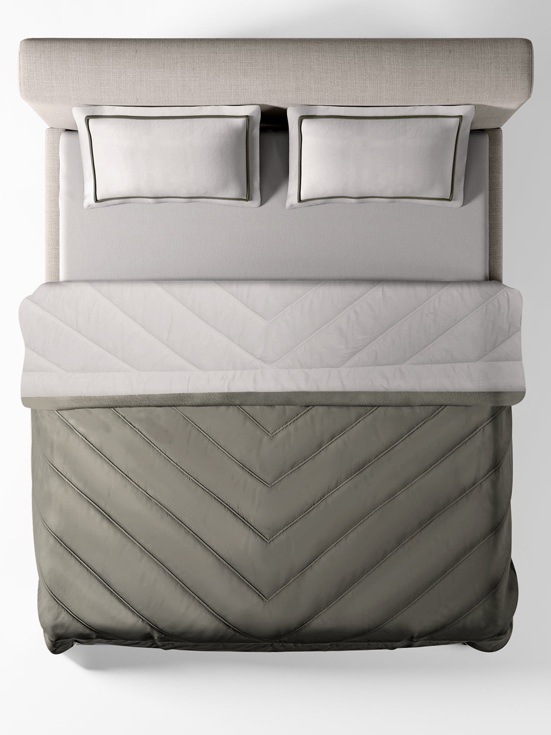 CELENE-STONE-CINDER DOUBLE COMFORTER BEDDING SET