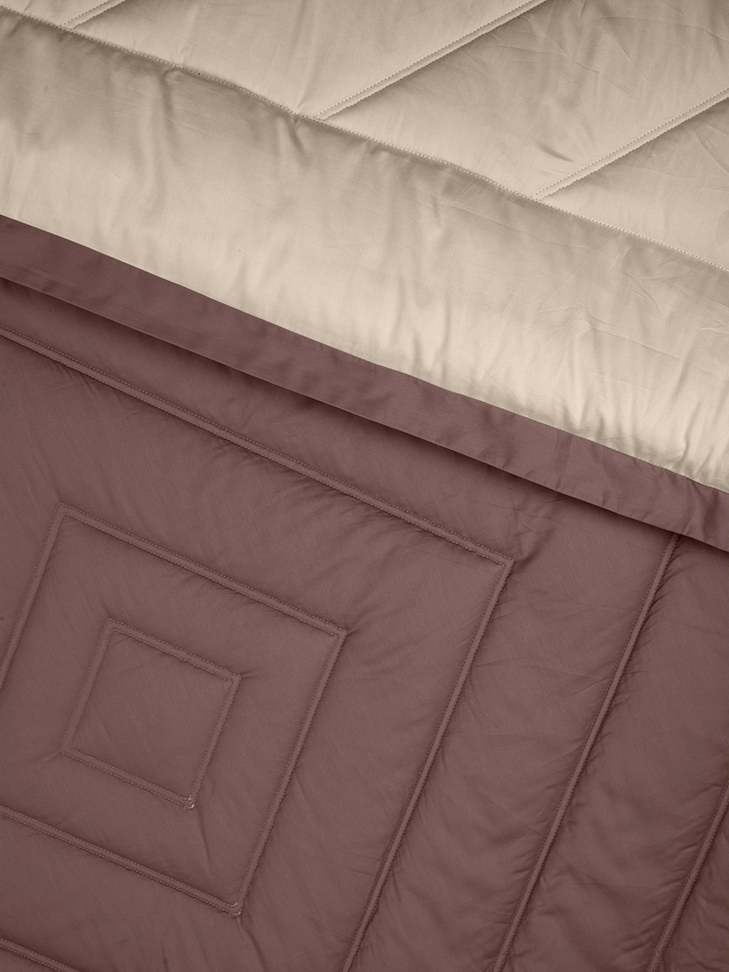 CELENE-TAUPE-FUDGESICKLE DOUBLE COMFORTER BEDDING SET