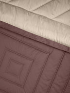 CELENE-TAUPE-FUDGESICKLE DOUBLE COMFORTER BEDDING SET