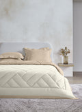 COPENHAGEN-MARSHMALLOW-FRENCH OAK DOUBLE COMFORTER BEDDING SET