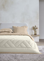 COPENHAGEN-MARSHMALLOW-FRENCH OAK DOUBLE COMFORTER BEDDING SET