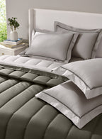 FURROW-STONE-CINDER DOUBLE COMFORTER