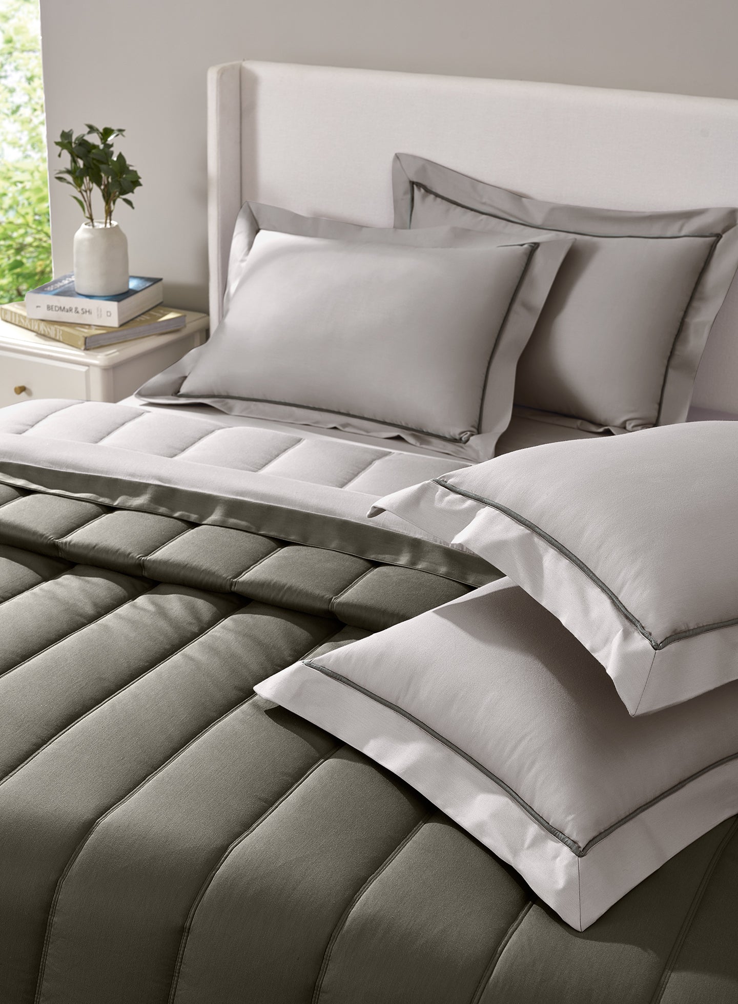 FURROW-STONE-CINDER DOUBLE COMFORTER