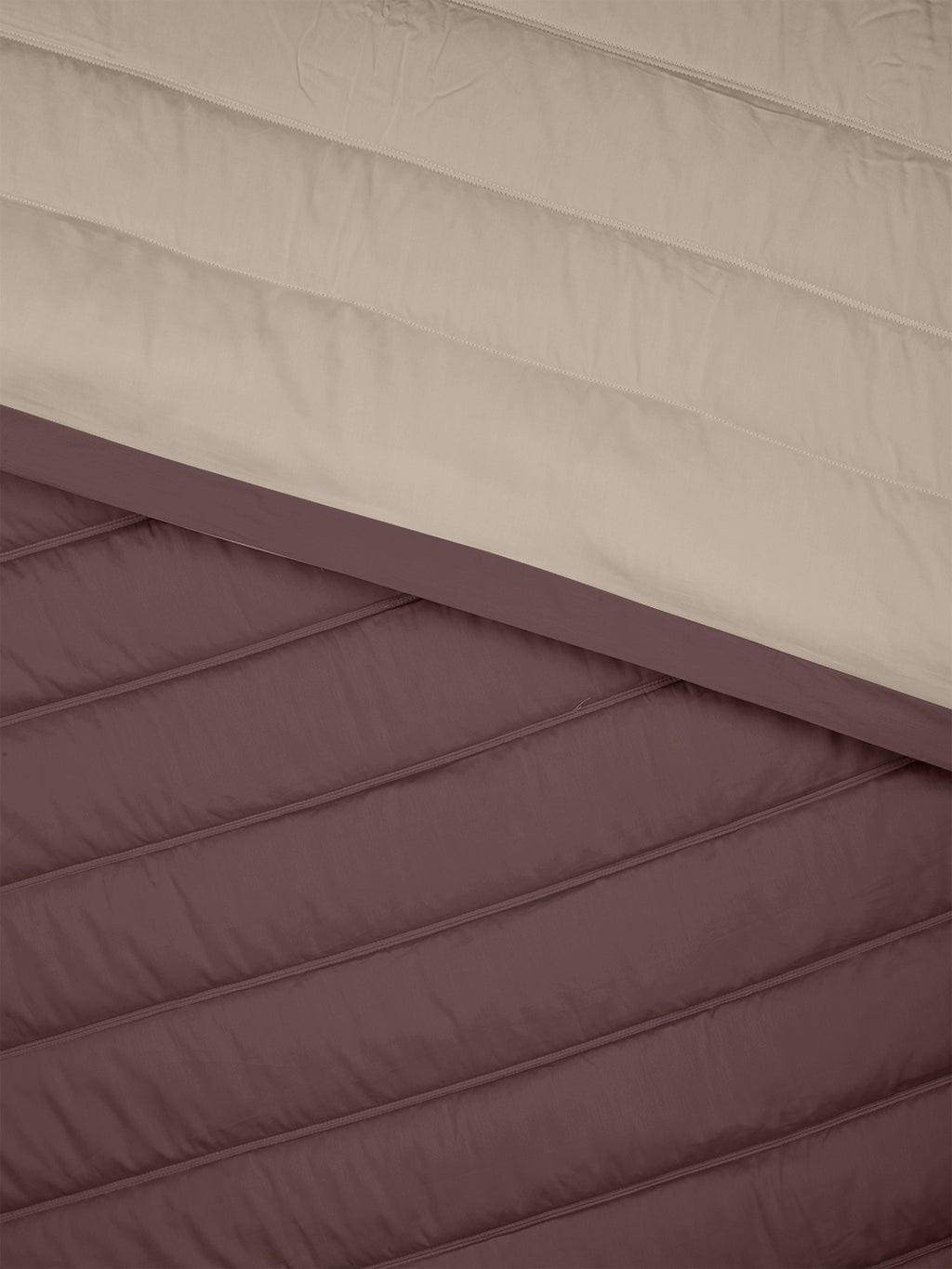 FURROW-TAUPE-FUDGESICKLE DOUBLE COMFORTER BEDDING SET