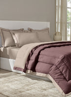 FURROW-TAUPE-FUDGESICKLE SINGLE COMFORTER