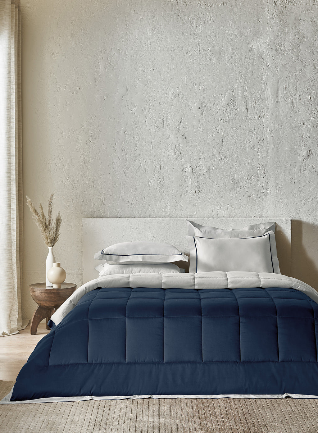 IGUANA-HARBOR MIST-TRUE BLUE DOUBLE COMFORTER BEDDING SET