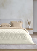 MONTAUK-MARSHMALLOW-FRENCH OAK DOUBLE COMFORTER BEDDING SET