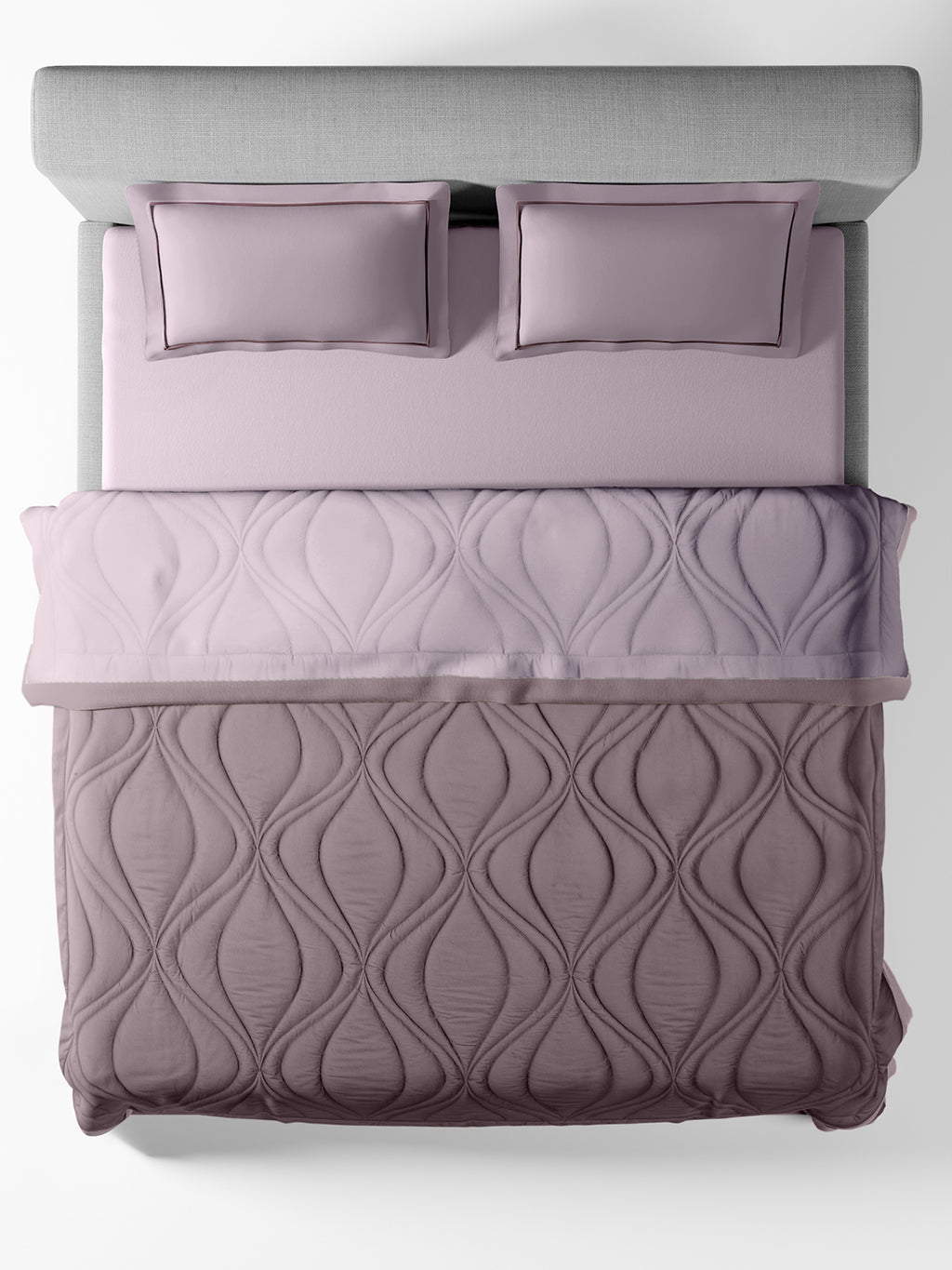 OGEE-LAVENDER-ELDERBERRY SINGLE COMFORTER