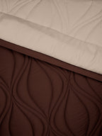 OGEE-TAUPE-FUDGESICKLE SINGLE COMFORTER