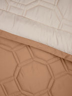 ORNELLA-CREAM PINK-BROWN SUGAR SINGLE COMFORTER