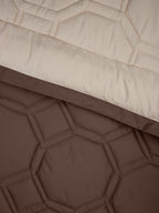 ORNELLA-SAND-PINE CONE DOUBLE COMFORTER BEDDING SET