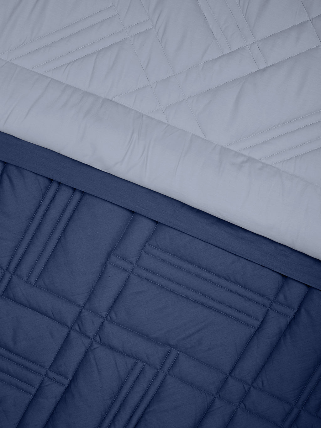 TRELLIS-SLATE BLUE-NAVY DOUBLE COMFORTER BEDDING SET