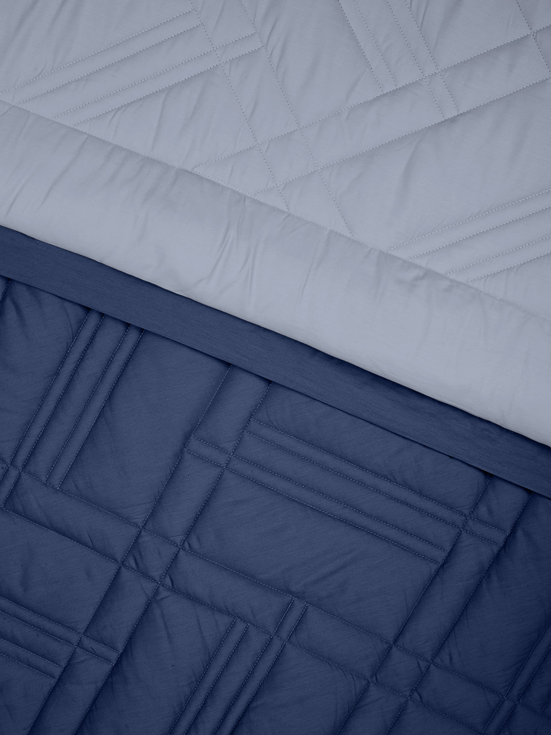 TRELLIS-SLATE BLUE-NAVY DOUBLE COMFORTER BEDDING SET