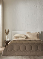 VERONIQUE-ALMOND MILK-CHOCOLATE CHIP DOUBLE COMFORTER BEDDING SET