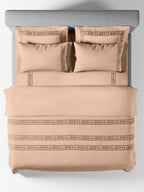 AMORIA-ALMOND DOUBLE DUVET BEDDING SET