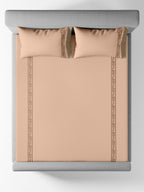 AMORIA-ALMOND DOUBLE DUVET BEDDING SET